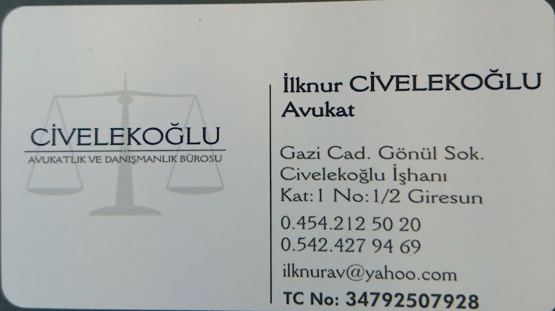 AVUKAT İLKNUR CİVELEKOĞLU