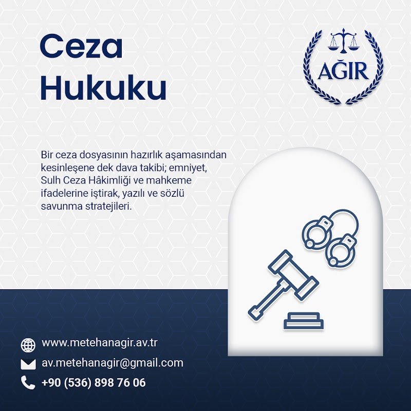 Av. Metehan AĞIR - Ankara Ceza ve Ağır Ceza Avukatı