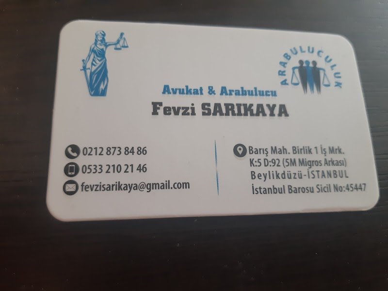 Avukat Arabulucu FEVZİ SARIKAYA