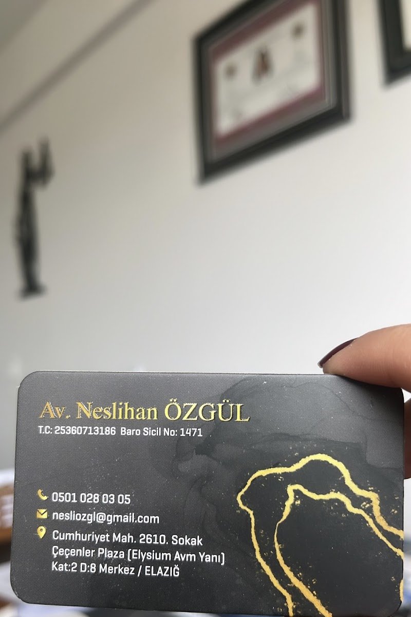 Özgül Hukuk ve Danışmanlık Bürosu | Av. Neslihan Özgül