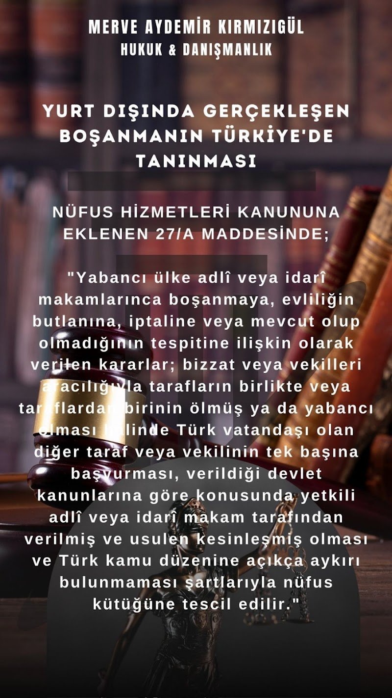 AVUKAT MERVE AYDEMİR KIRMIZIGÜL Hukuk&Danışmanlık- Isparta Avukat - Boşanma Avukatı- Ceza Avukatı- Miras Avukatı- İş Avukatı
