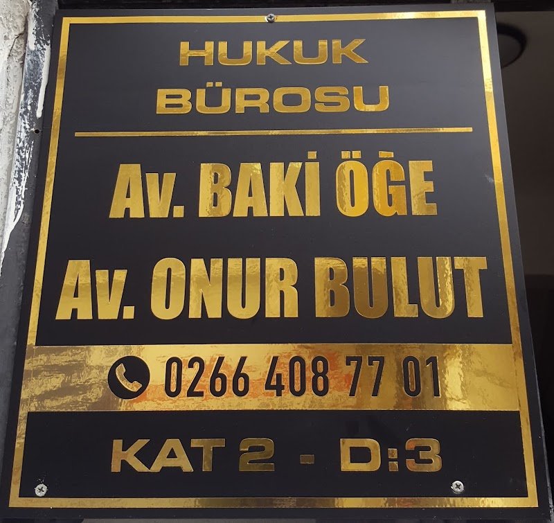 Avukat Onur Bulut & Avukat Baki Öğe Hukuk Bürosu