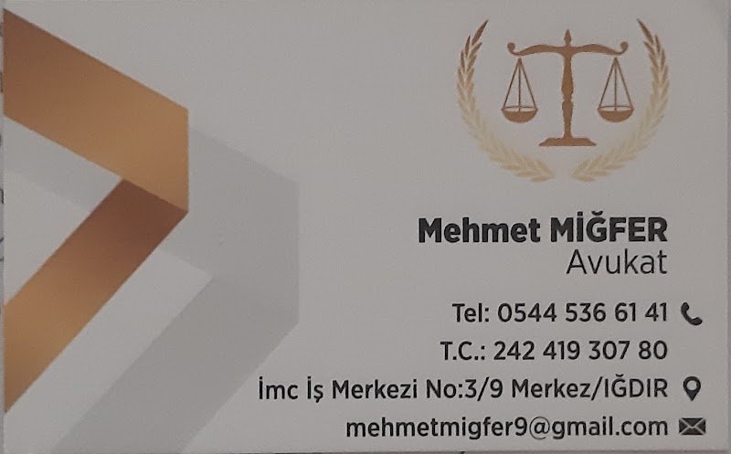 Iğdır Avukat- Mehmet MİĞFER BOŞANMA ve İŞ hukuku avukatı