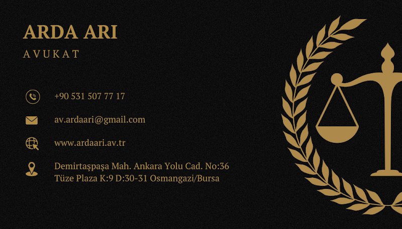 Avukat Arda Arı Hukuk Ve Danışmanlık Bürosu - Bursa Avukat