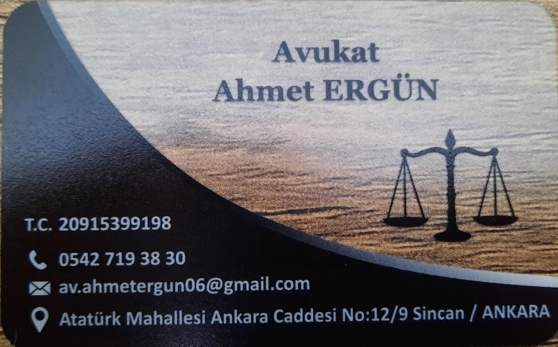 Avukat Ahmet Ergün-Sincan Boşanma Avukatı-İş Avukatı-Ceza Avukatı
