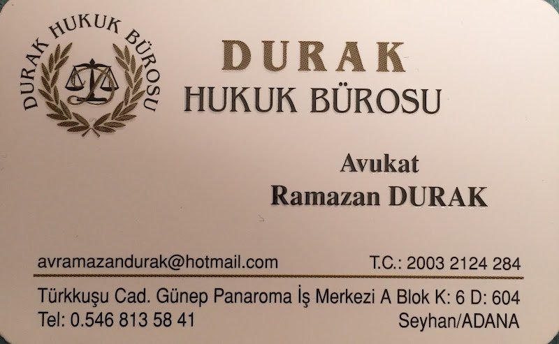 Durak Hukuk Bürosu - Av.Ramazan DURAK