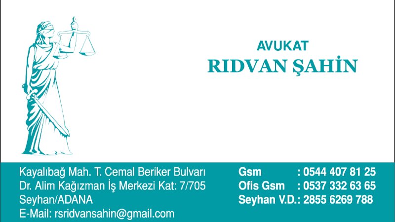 Av.Rıdvan ŞAHİN Avukatlık Ofisi