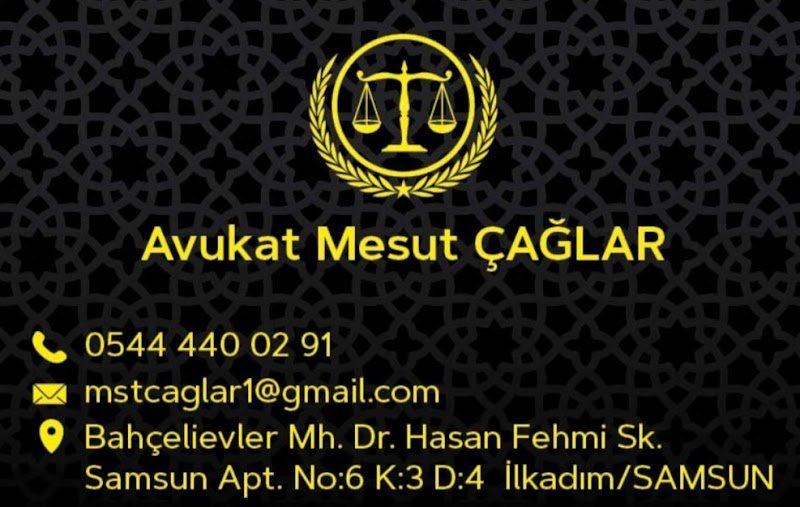 SAMSUN AVUKAT MESUT ÇAĞLAR Boşanma Tahliye Kira Kıdem Tazminatı Trafik Kazası Değer Kaybı