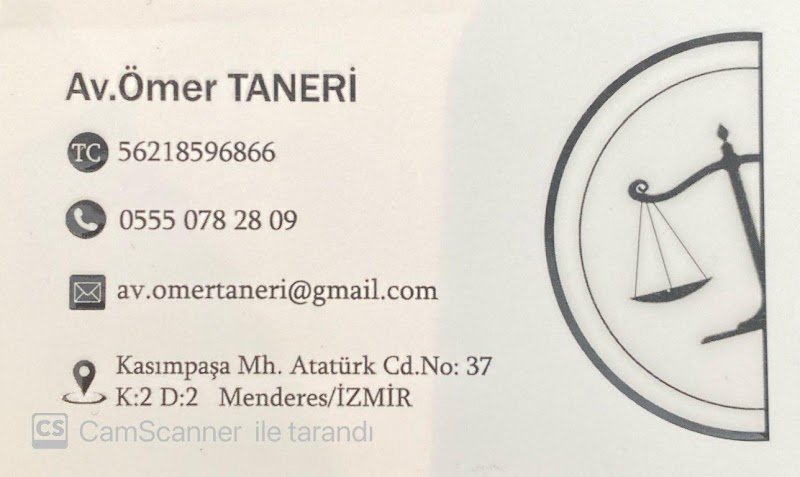 Menderes Avukat/Avukat Ömer Taneri -Ceza Avukatı-Boşanma Avukatı-İcra Avukatı