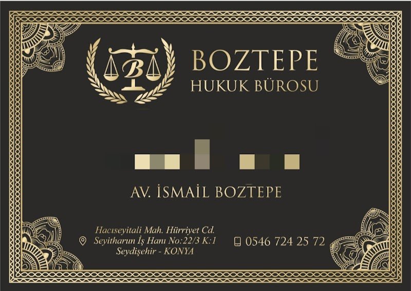 Avukat İsmail Boztepe & Boztepe Hukuk Bürosu
