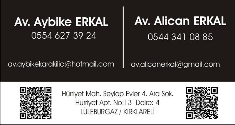 ERKAL Hukuk Bürosu (AVUKAT Aybike ERKAL & AVUKAT Alican ERKAL)