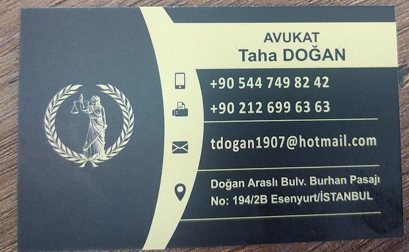 DOĞAN HUKUK DANIŞMANLIK BÜROSU / Av. Taha DOĞAN